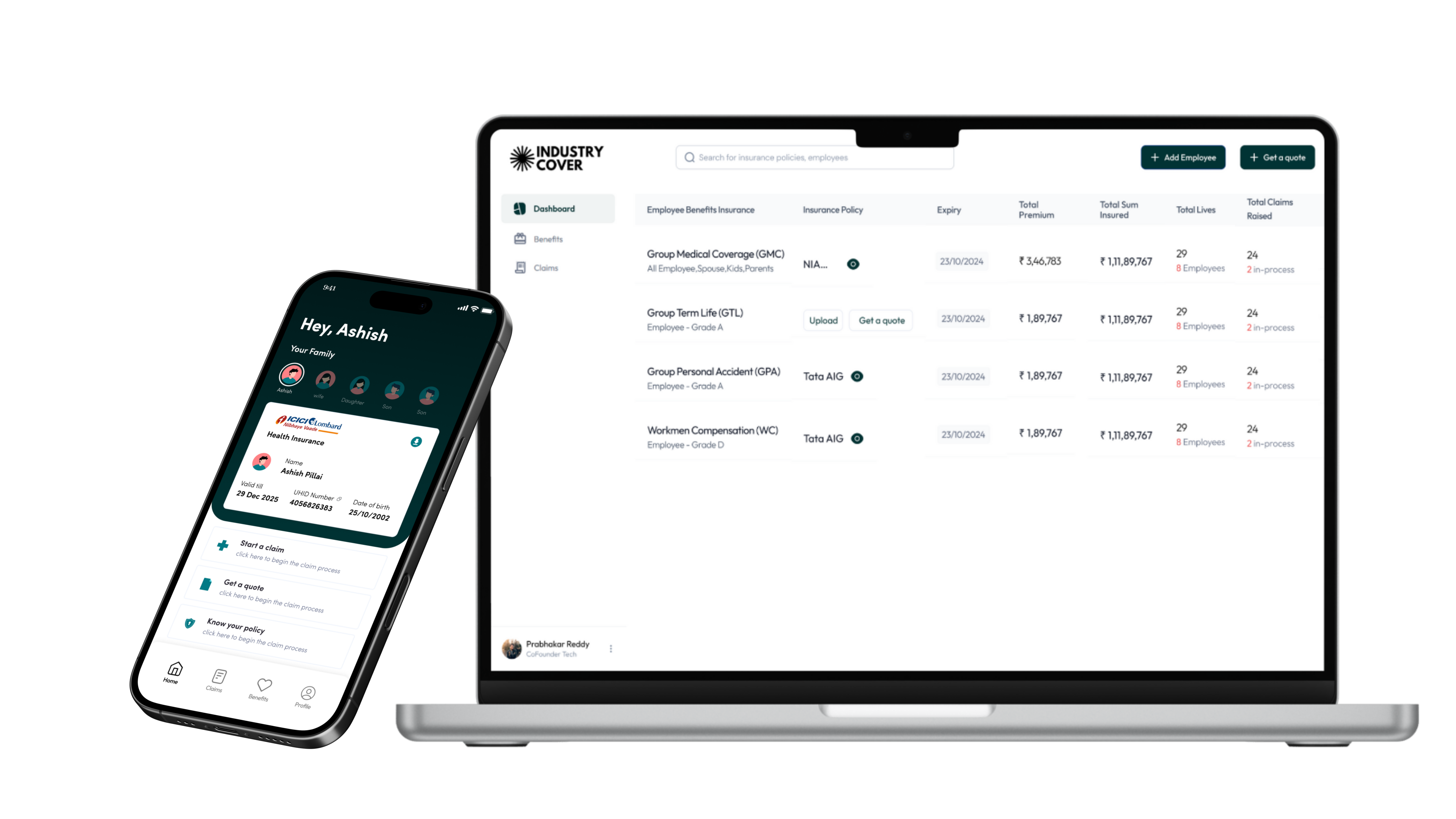 Mobile and Dashboard Preview